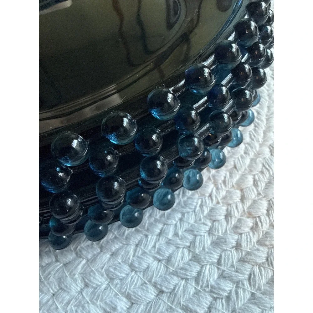 Candlewick Salad Luncheon Plate Set of 6‎ MCM Teal Blue 8